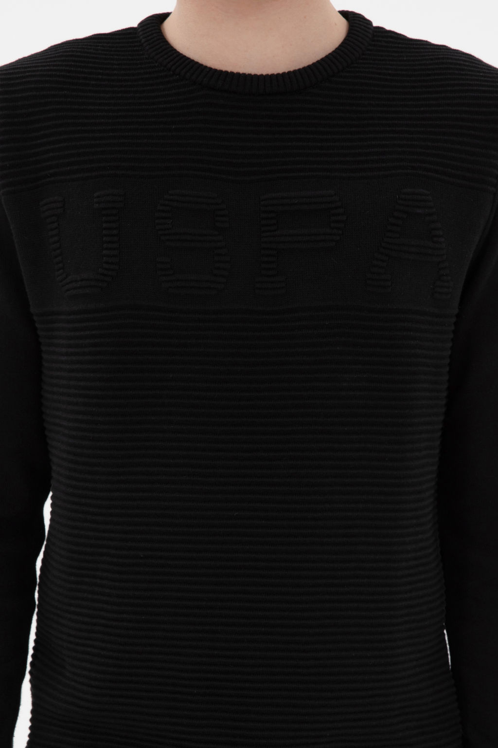 Erkek Slim Fit Bisiklet Yaka Siyah Kazak - U.s. polo assn фото 13