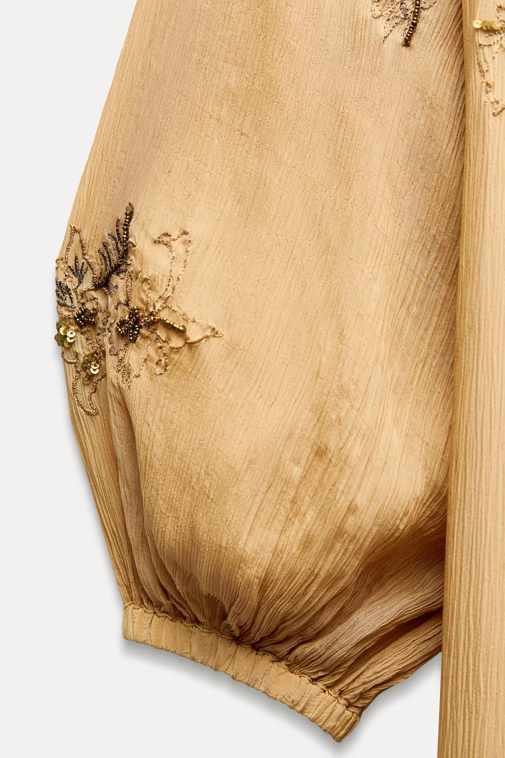 LONG BEADED KIMONO - Zara фото 5