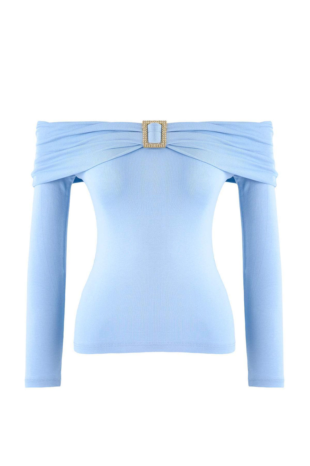 Mavi Soft Touch Vucuda Oturan Carmen Yaka Aksesuar Detayl? Orme Bluz TWOAW26BZ00312 - Trendyolmilla фото 5