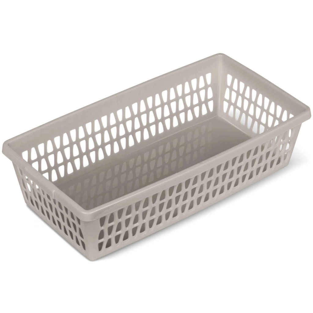 Цена за 5 шт. Корзина для хранения универсальная "Велетта", цвет коричнево-серый, 21*11*5см