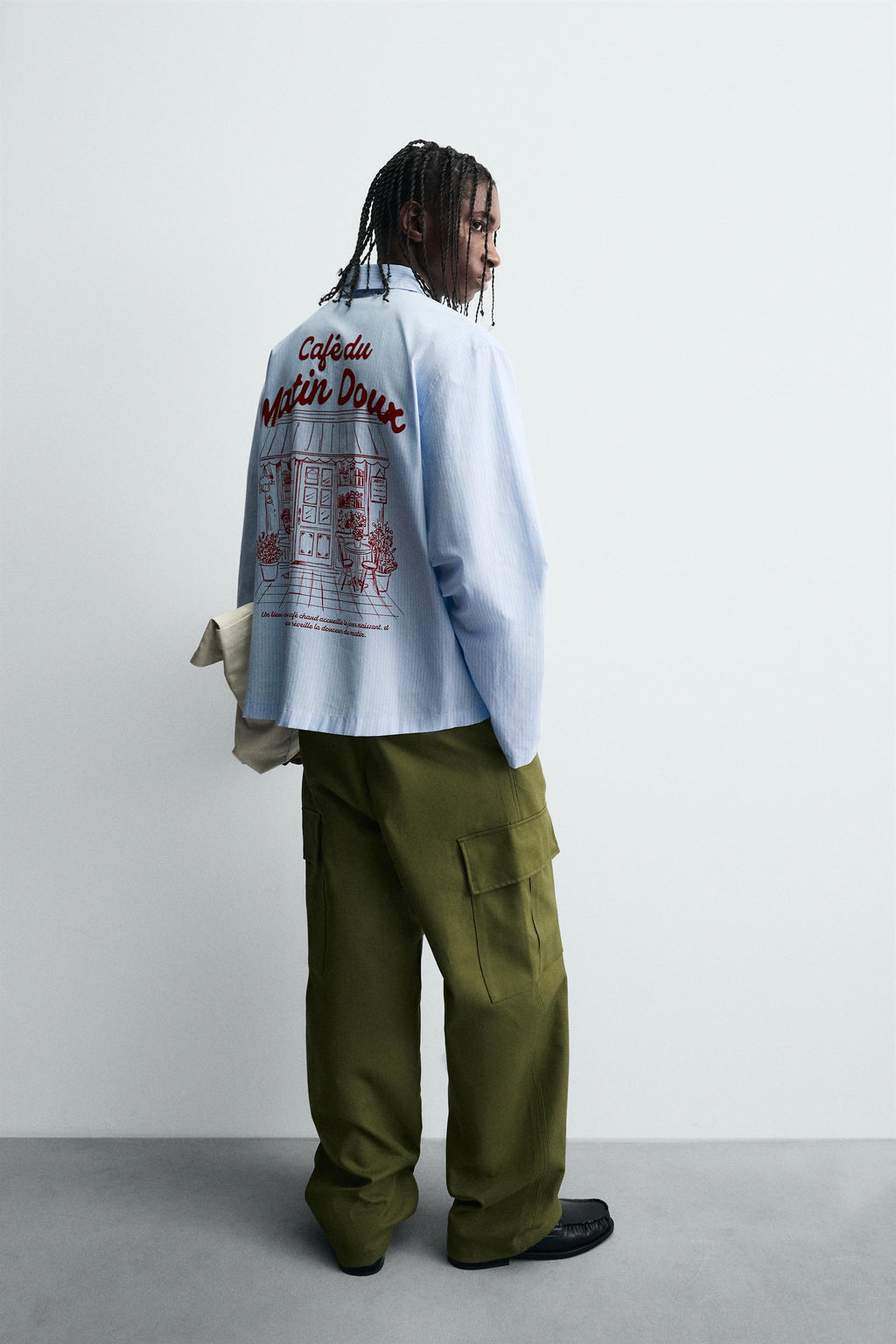 GRAPHIC STRIPED SHIRT - Zara фото 7