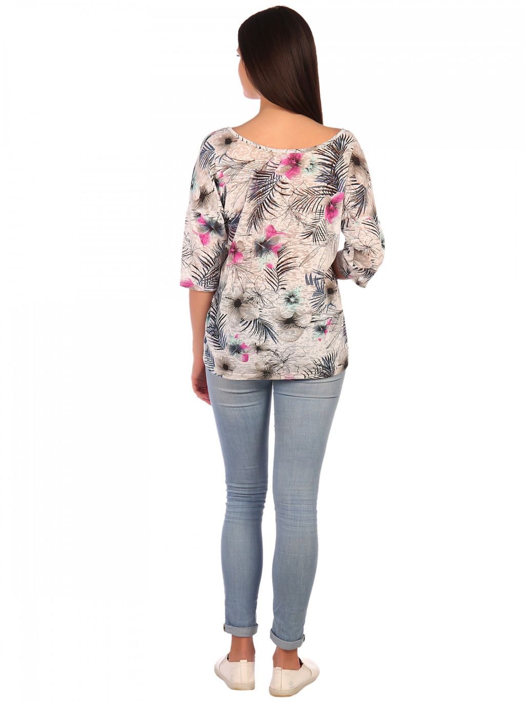 Б0758 Лонгслив женский деворе бежевый - АстраТекстиль фото 3