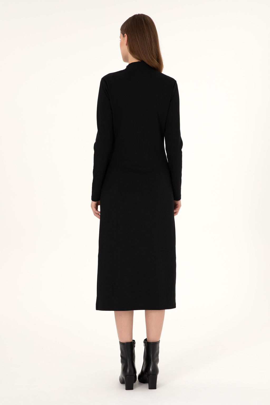 Женское черное трикотажное платье Неожиданная скидка в корзине - U.s. polo assn фото 4