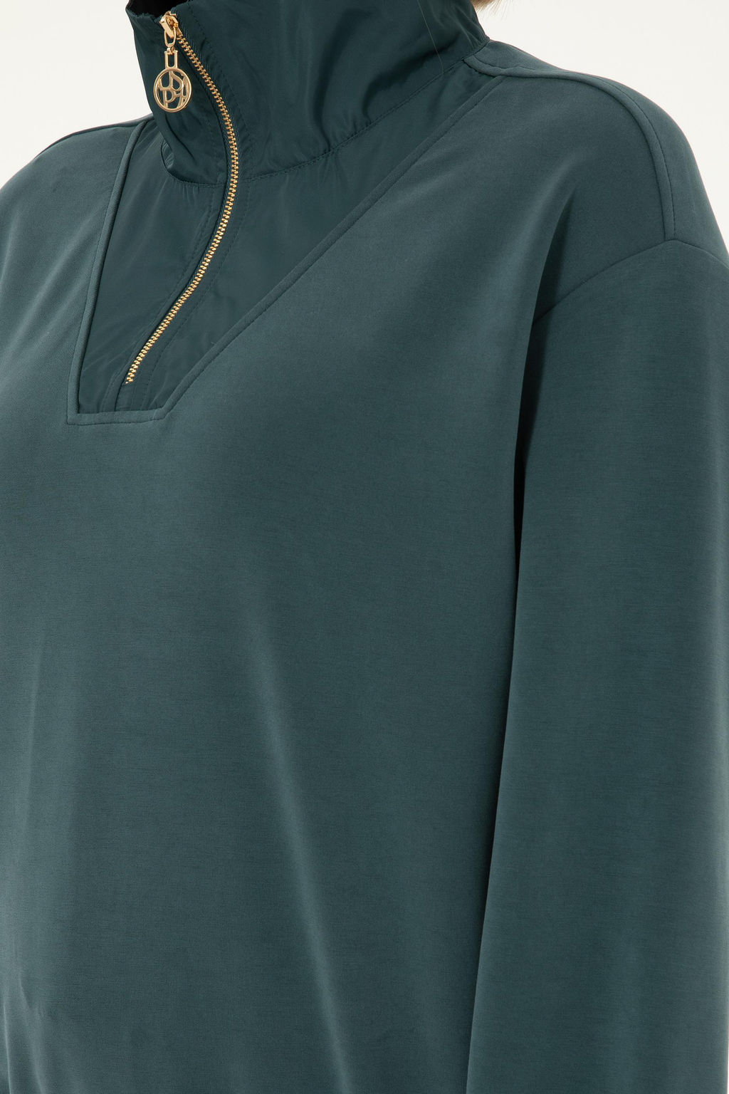 Женский темно-зеленый свитшот Неожиданная скидка в корзине - U.s. polo assn фото 7