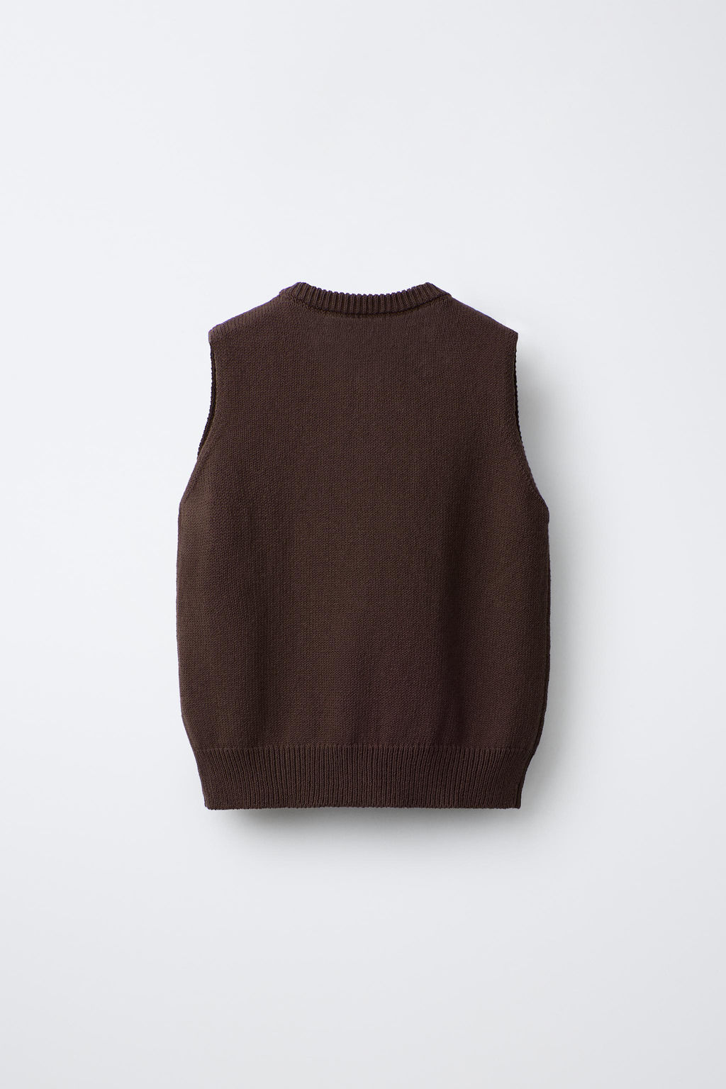 CHALECO PUNTO BOTONES / Marr?n - Zara фото 6