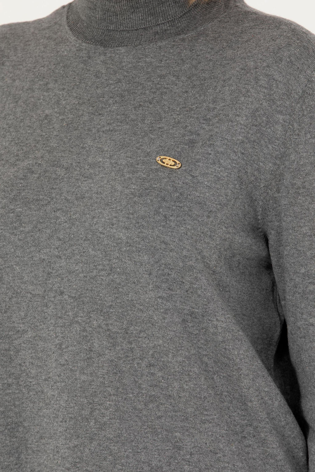 Свитер женский U.S. Polo Assn. серый меланж  фото 14