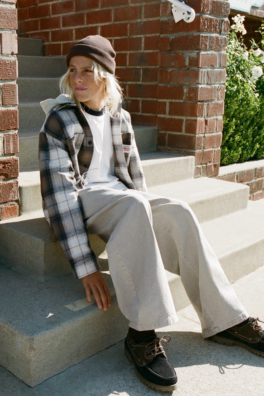 CHECK OVERSHIRT WITH DETACHABLE FLEECE HOODIE - Zara фото 7