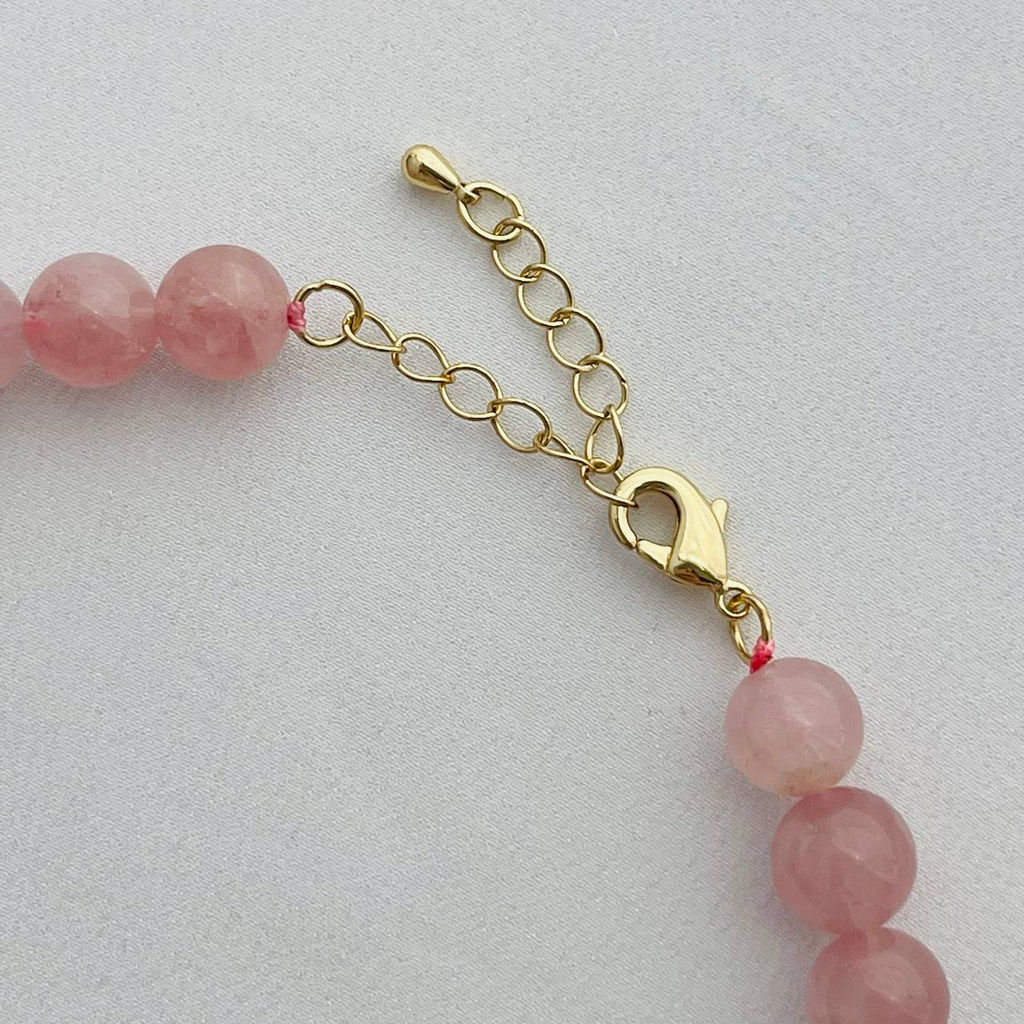 Бусы из мадагаскарского Розового кварца 45 см +