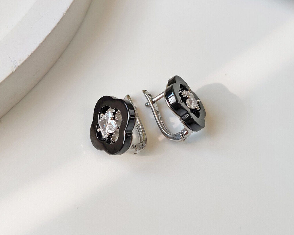 Серьги с керамикой