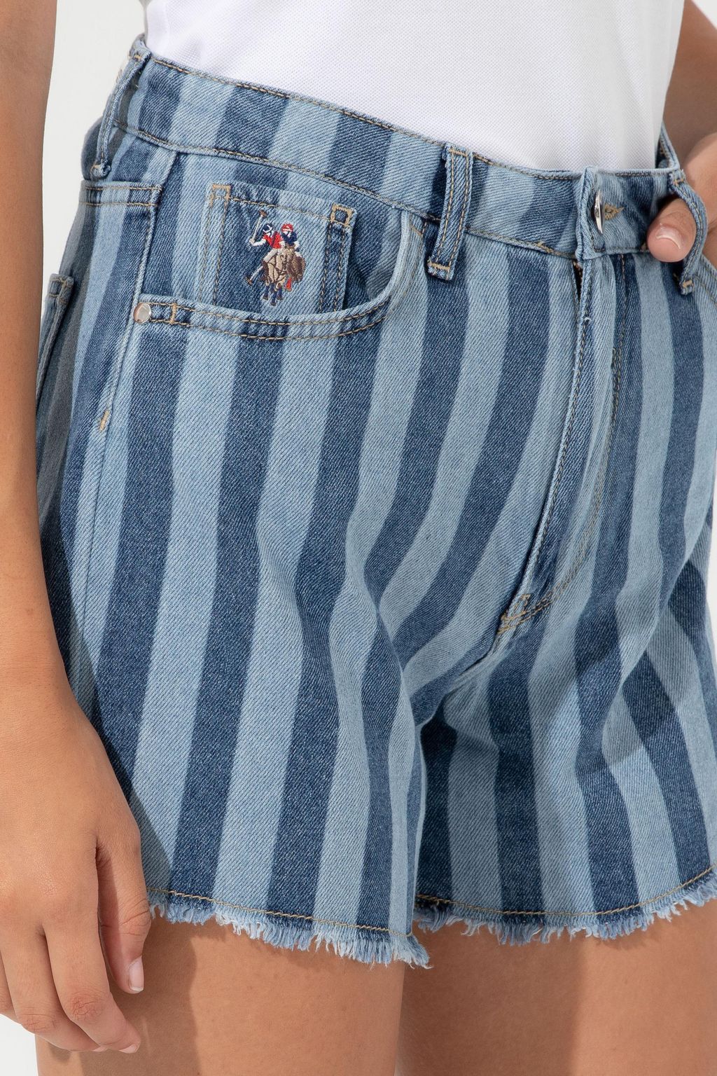 U. S. Polo Assn Женские синие джинсовые бермуды - U.s. polo assn фото 12