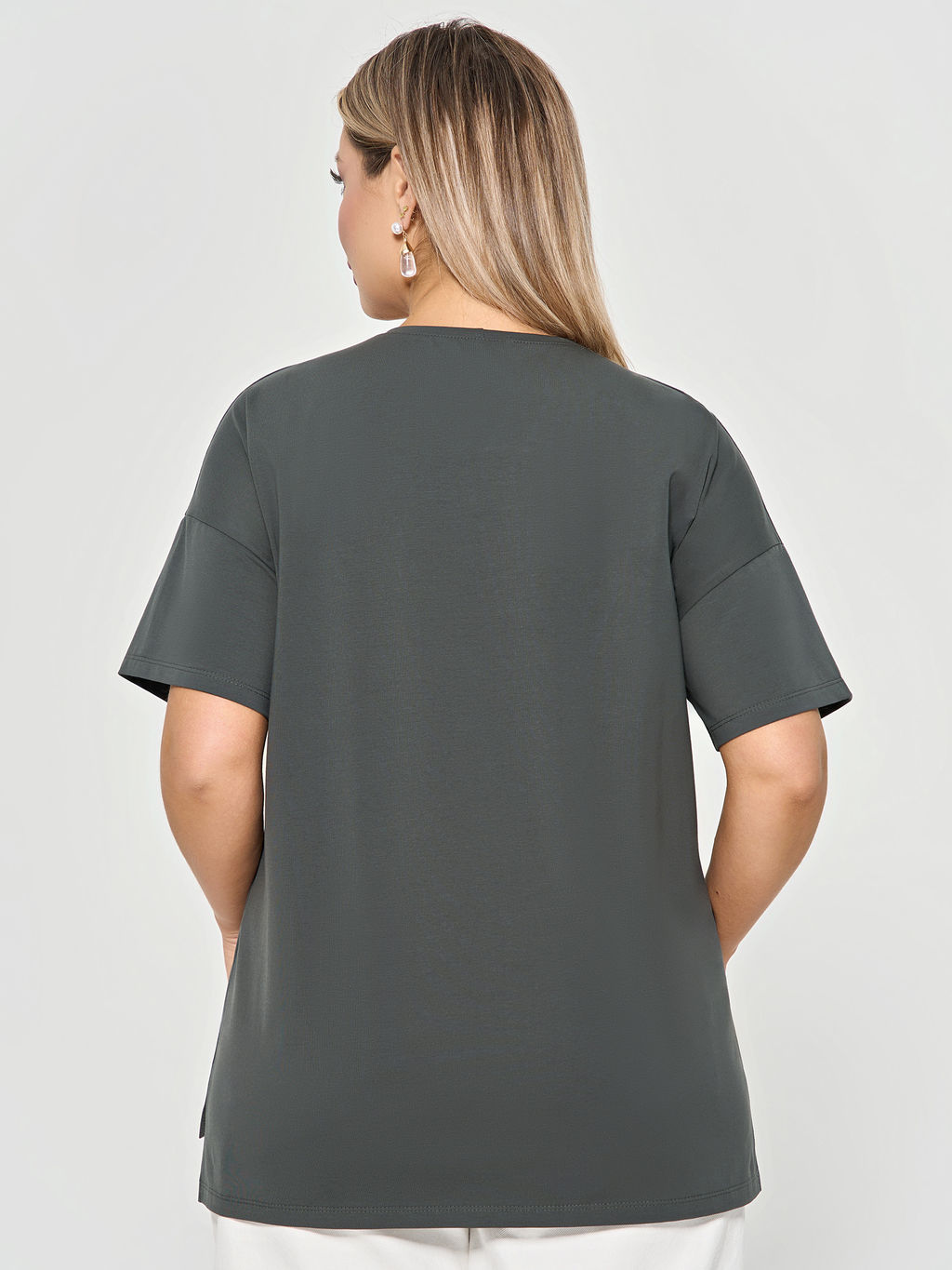 Футболка 0087-18 белый мрамор - Dora фото 56