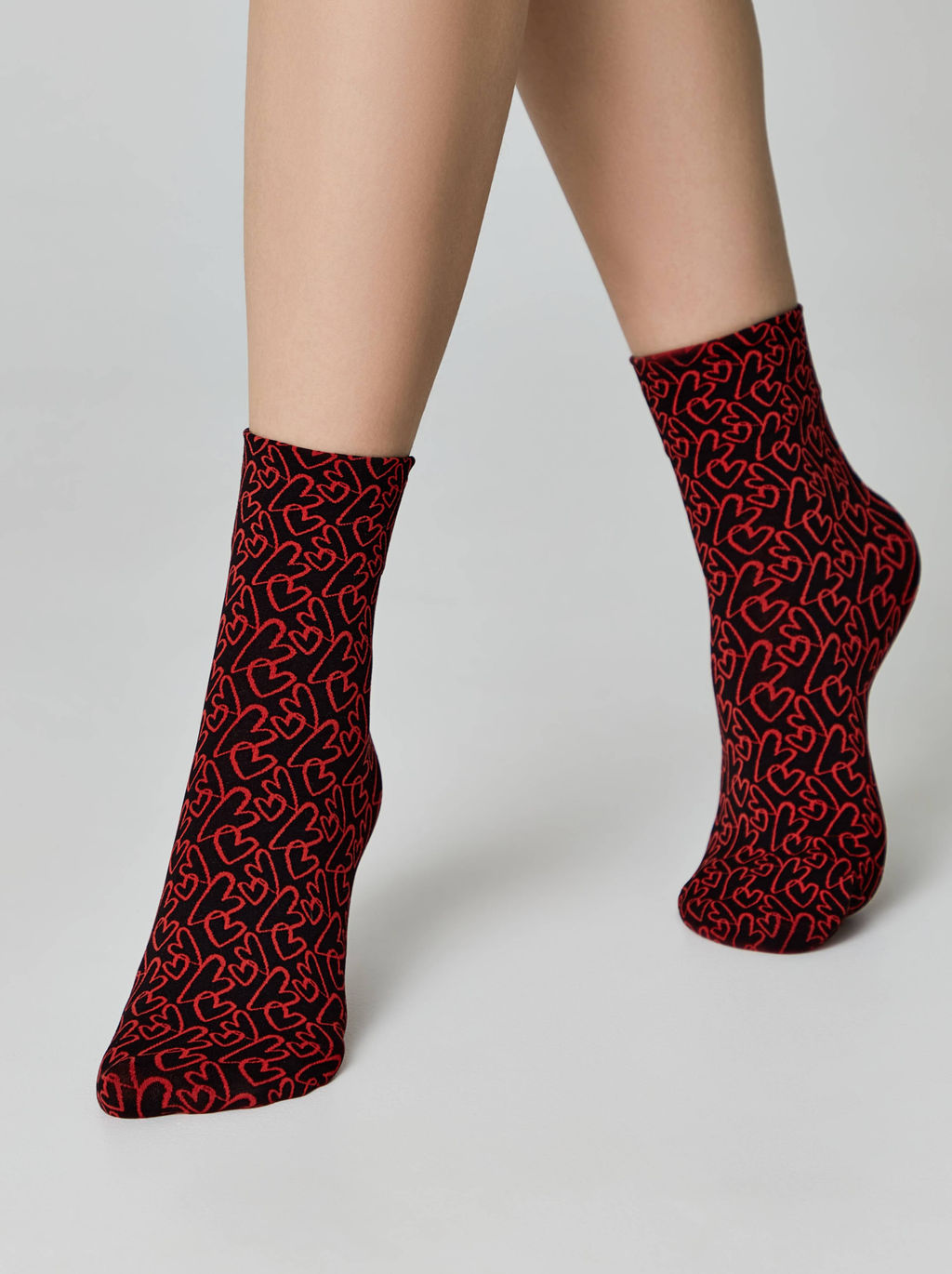 CONTE FANTASY Плотные носки с рисункамиLove nero-bianco 23С-83СП - Conte elegant фото 9