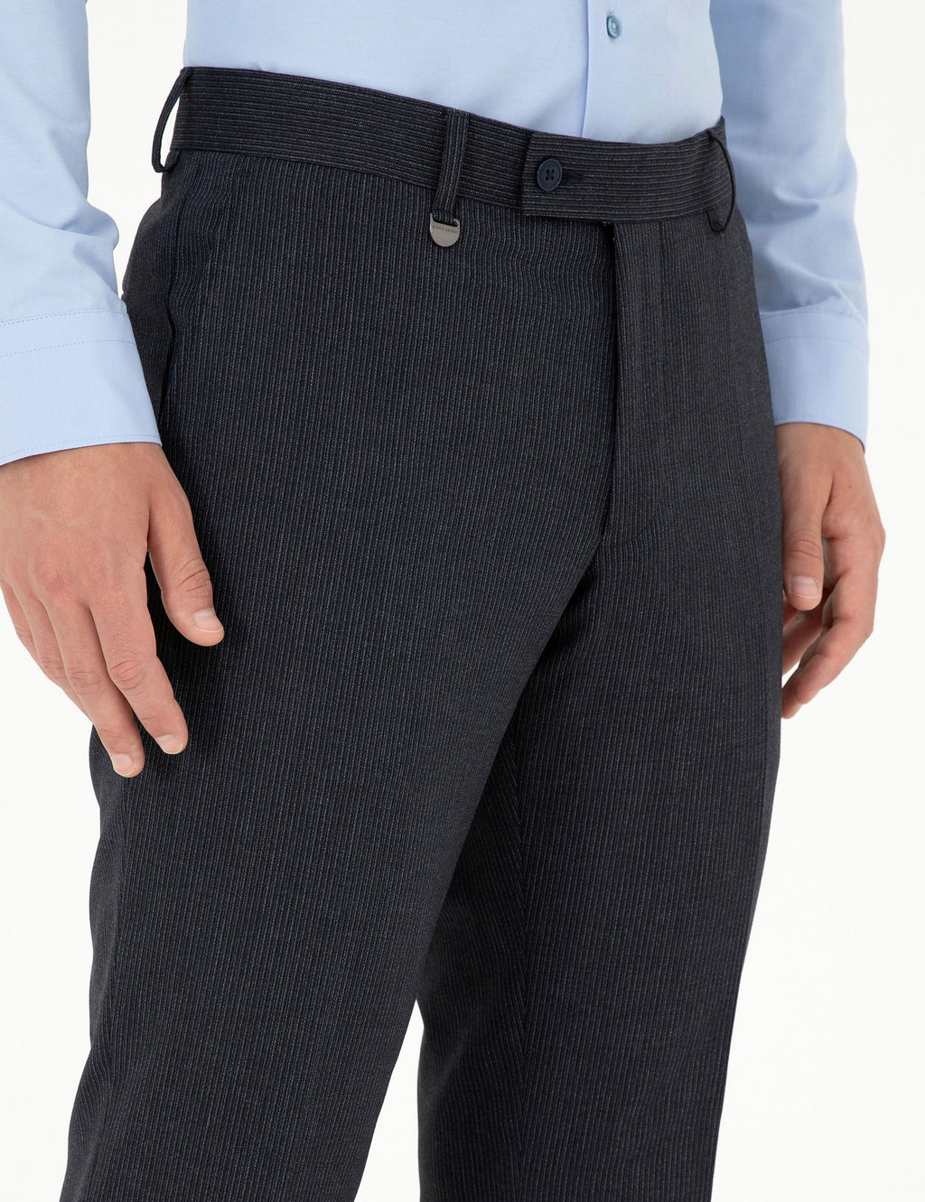 Lacivert Slim Fit _izgili Kuma_ Pantolon - Pierre cardin фото 5
