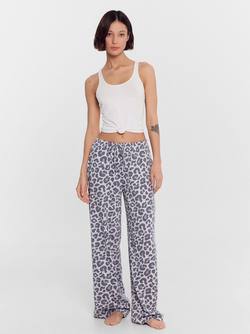Брюки женские в цвете серый леопард - Mark formelle фото 3