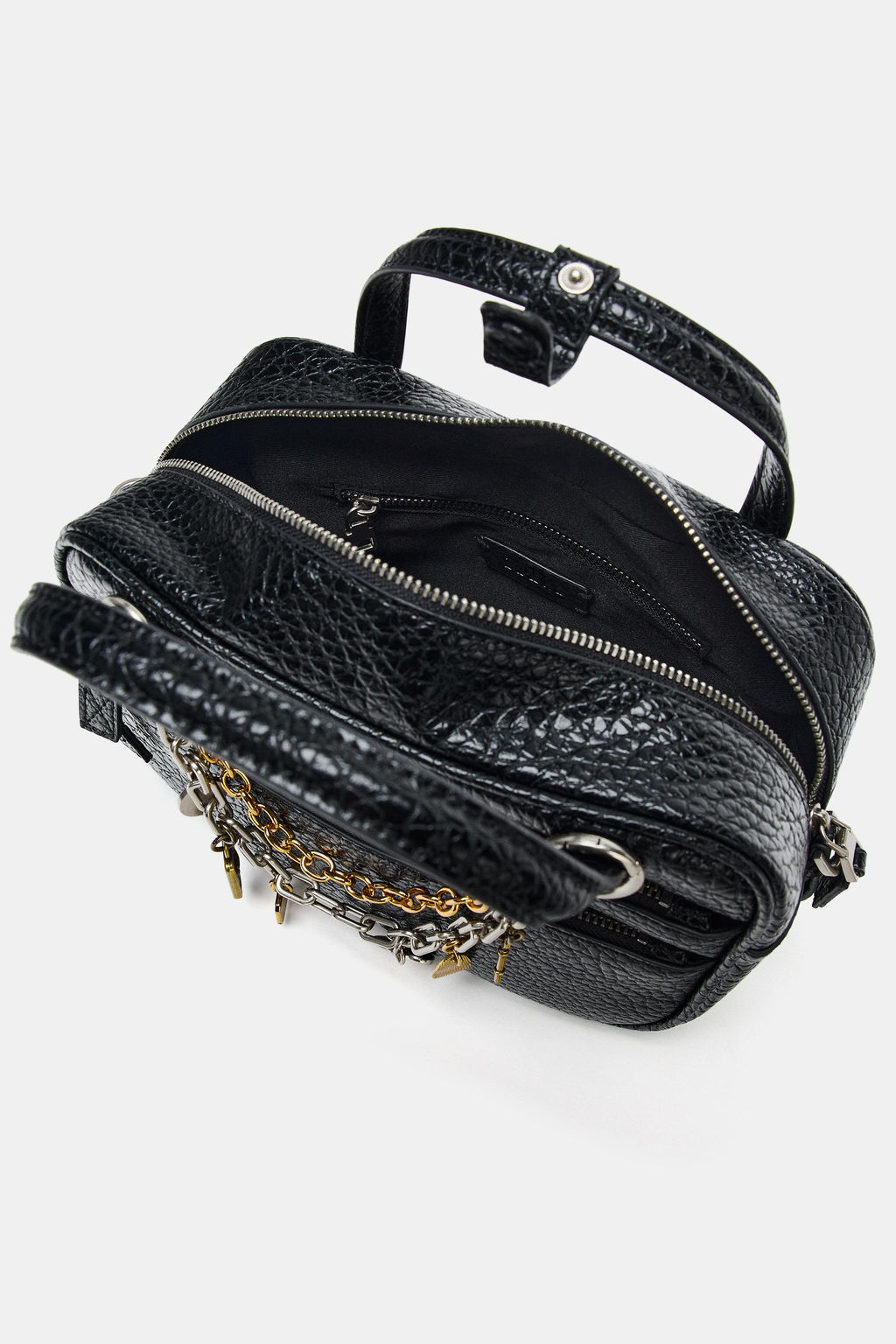 CRACKLED CHARM BAG - Zara фото 5