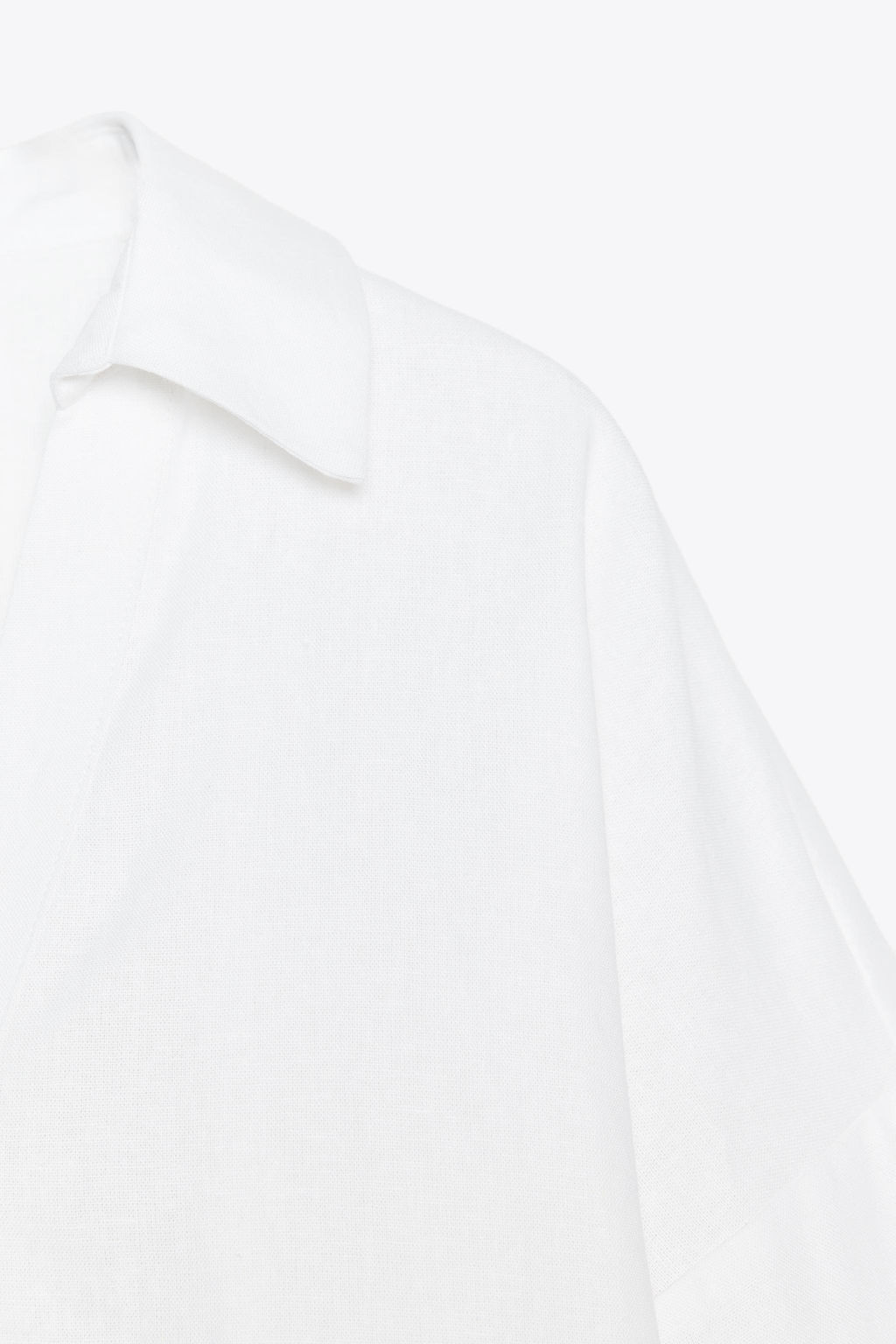 WIDE-SLEEVE LINEN BLEND SHIRT - Zara фото 13