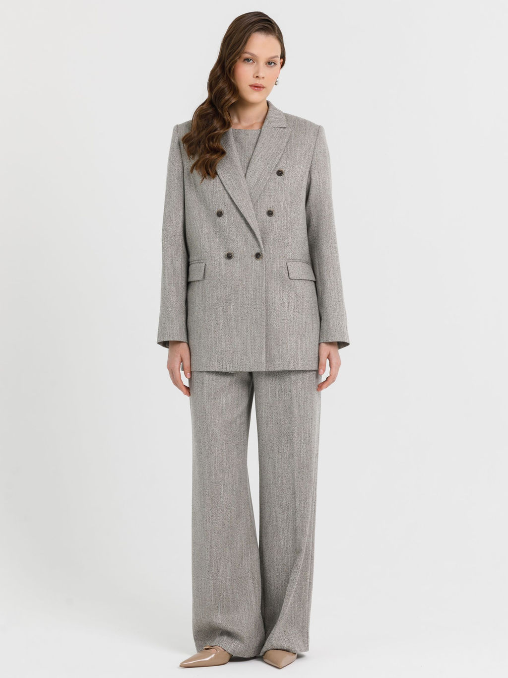 Двубортный жакет