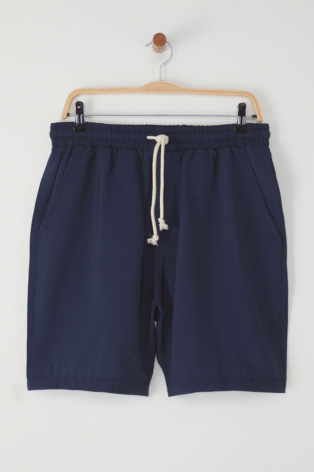 TRENDYOL MAN Lacivert Regular Fit Keten Gorunumlu Dokumlu Sort & Bermuda TMNSS25SR00005 - Trendyolmilla фото 5