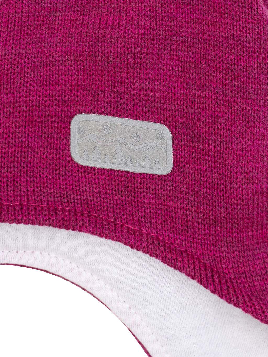 Шапка вязаная малина Ш-108 (52-54)