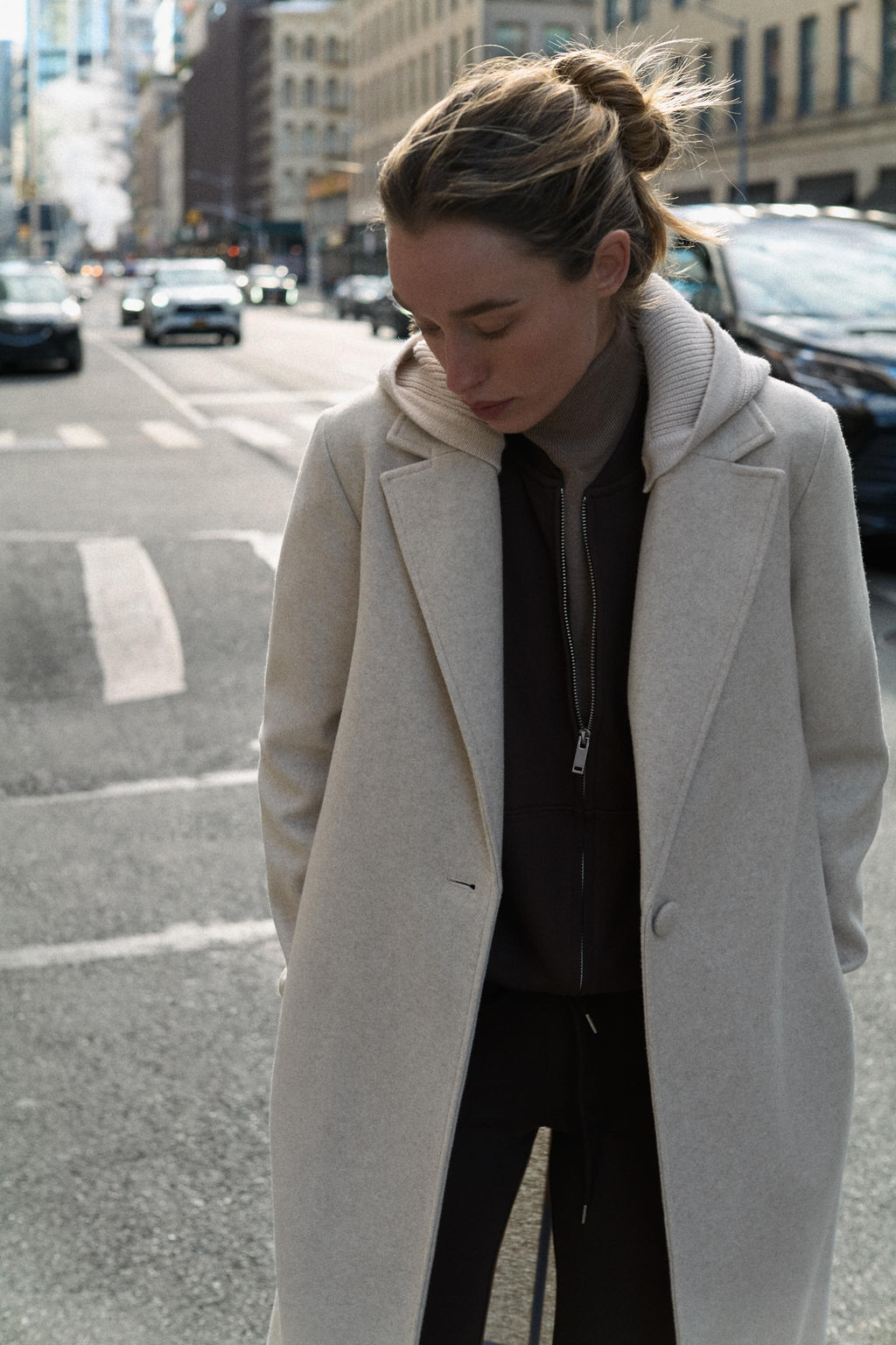 SOFT COAT WITH HOOD - Zara фото 4