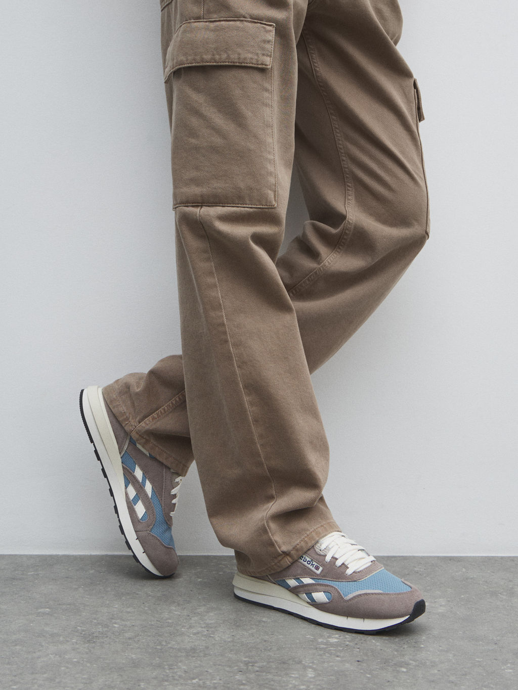 Кроссовки REEBOK CLASSIC NYLON 89 Артикул 4494624, коричневато-серый