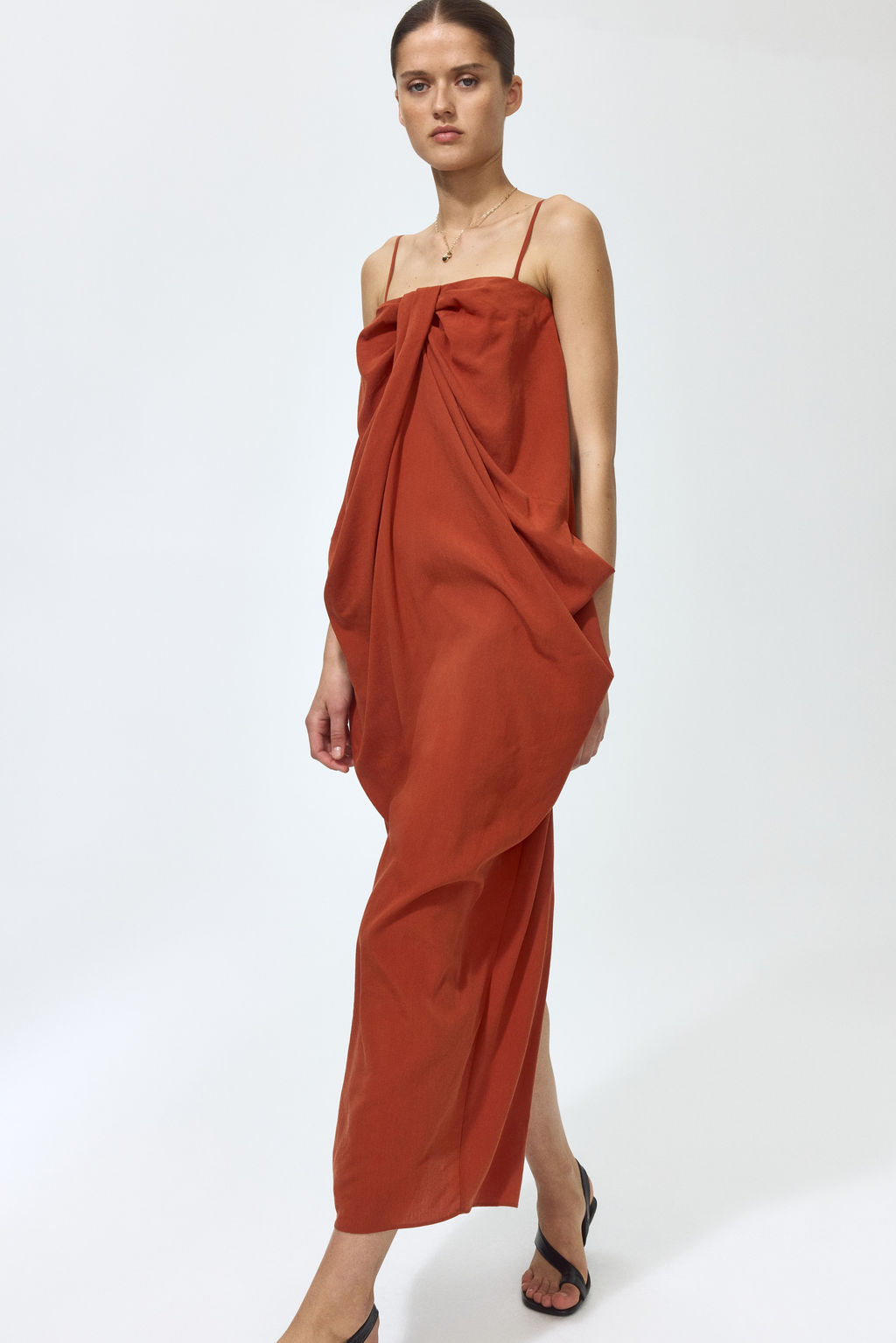 Vestido bandeau con nudo decorativo - H&m фото 2