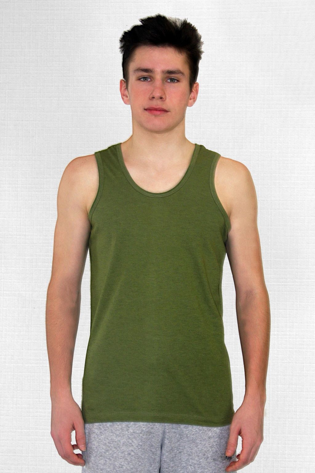 МТ0404-1 Майка мужская кулирка антрацит - АстраТекстиль фото 2