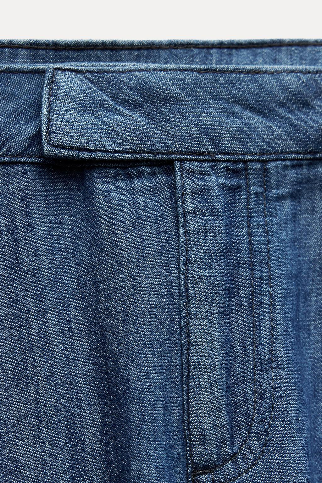 Z1975 LOOSE-FITTING WIDE-LEG JEANS - Zara фото 8