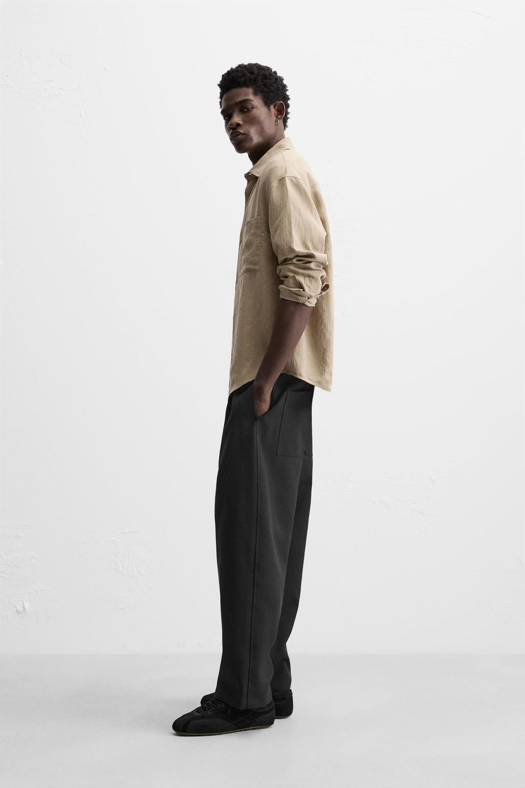 FLOWING SHIRT WITH POCKET - Zara фото 4