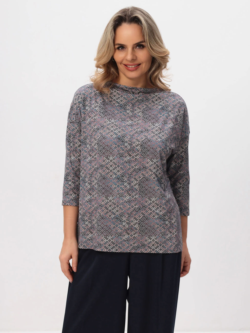 Джемпер женский T-lab TL-JP-001VI-серый принт