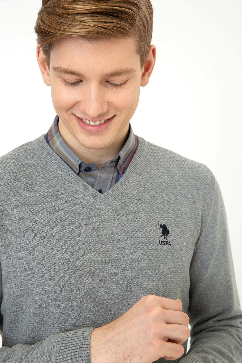 Мужская серая мелан Неожиданная скидка в корзине - U.s. polo assn фото 2