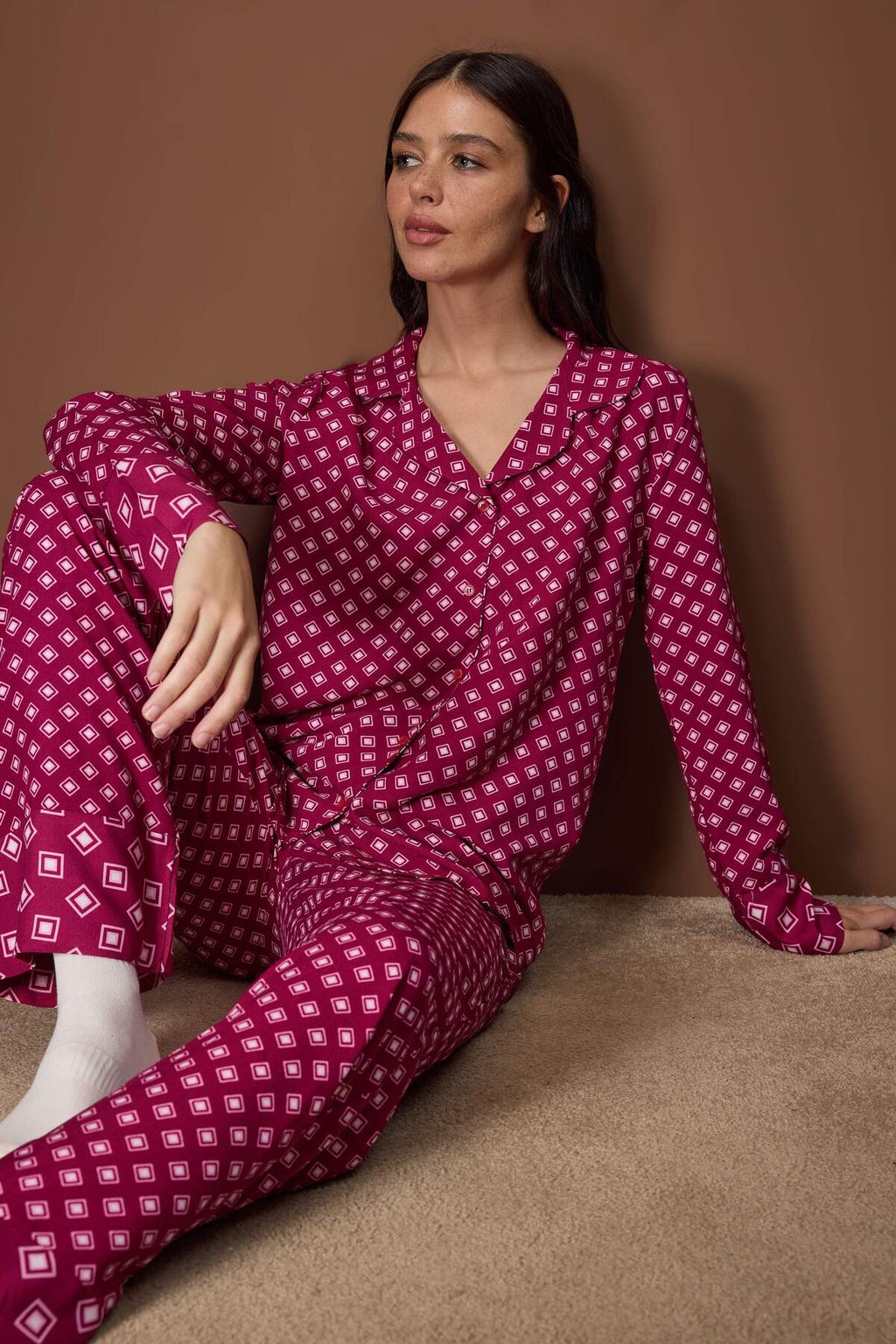 Murdum Etnik Shally Dokuma Pijama Tak?m? THMAW26PT00112