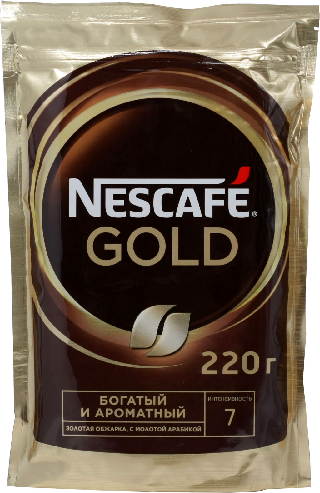 Nescafe. Gold 220 гр. мягкая упаковка