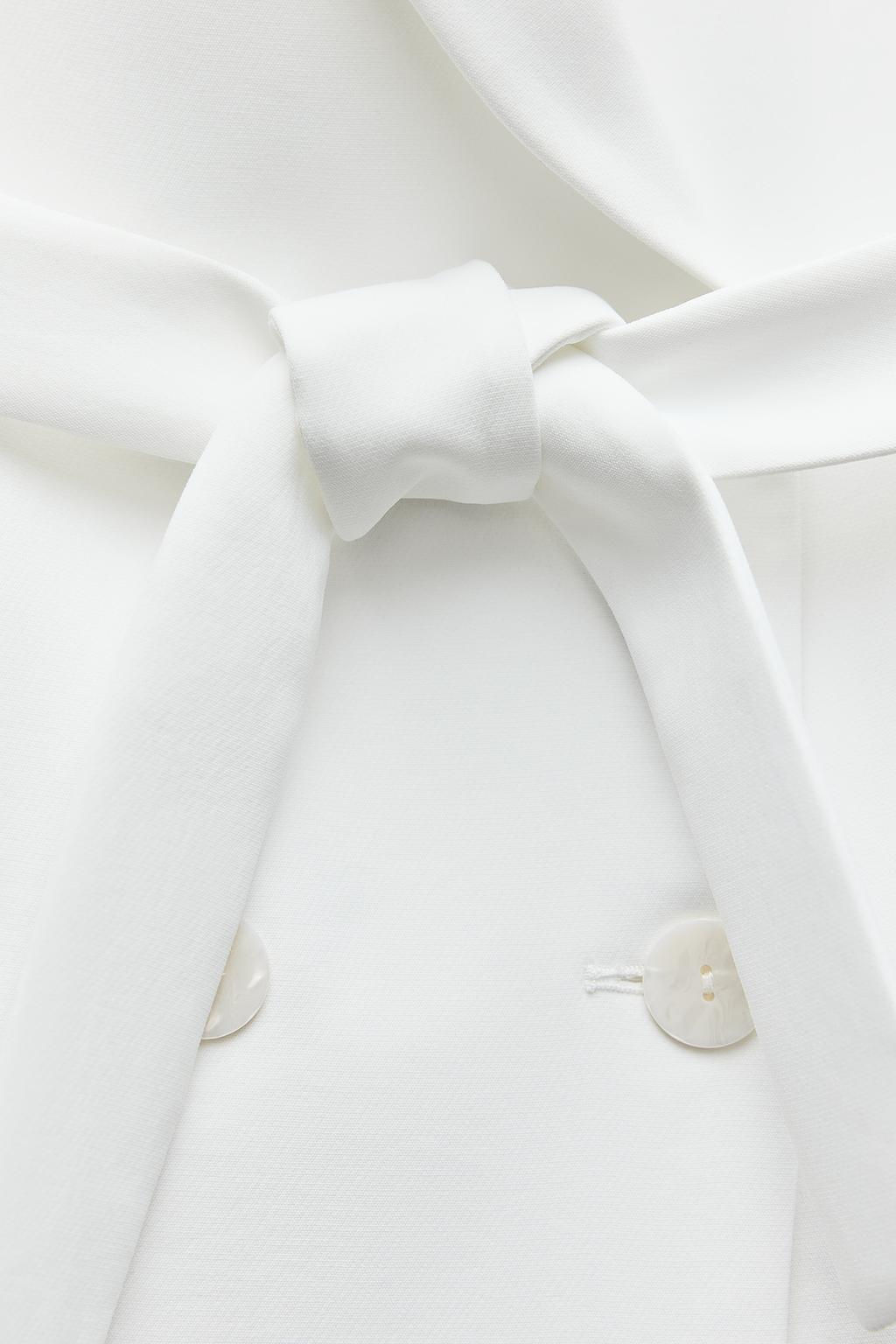 LONG WAISTCOAT WITH BELT - Zara фото 6