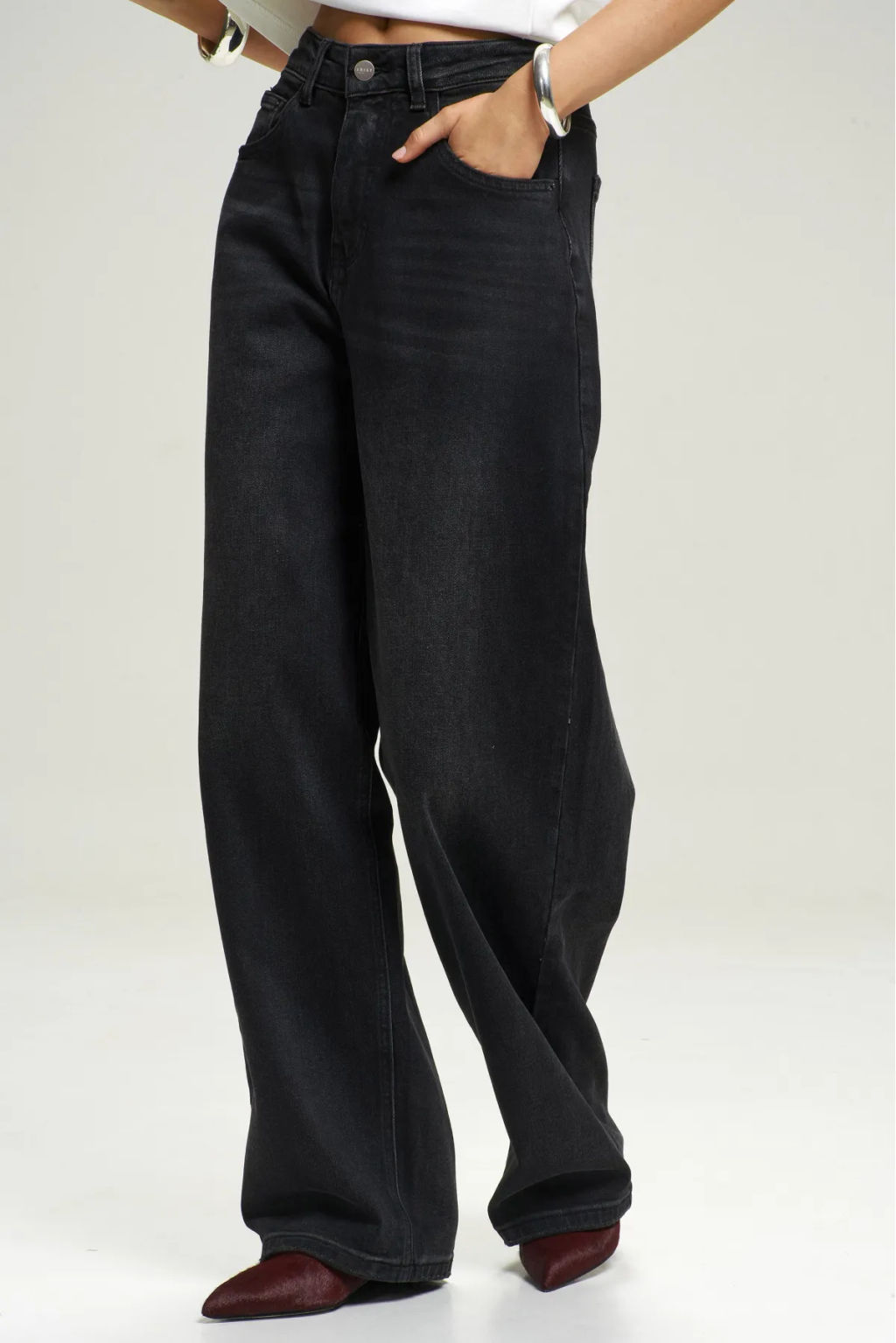 Джинсы RELAXED Washed Black