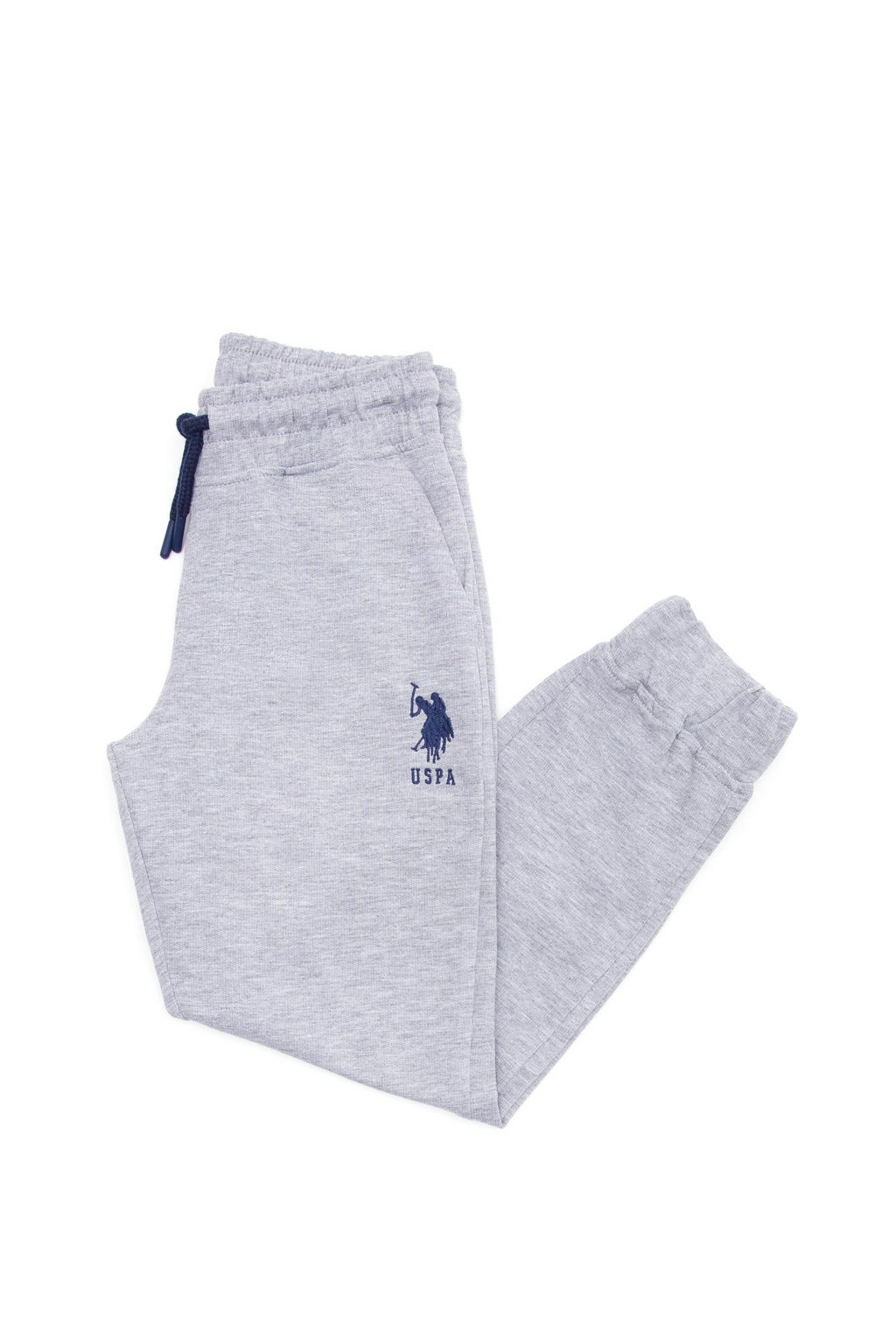 Серые меланжевые спортивные штаны для мальчика - U.s. polo assn фото 2