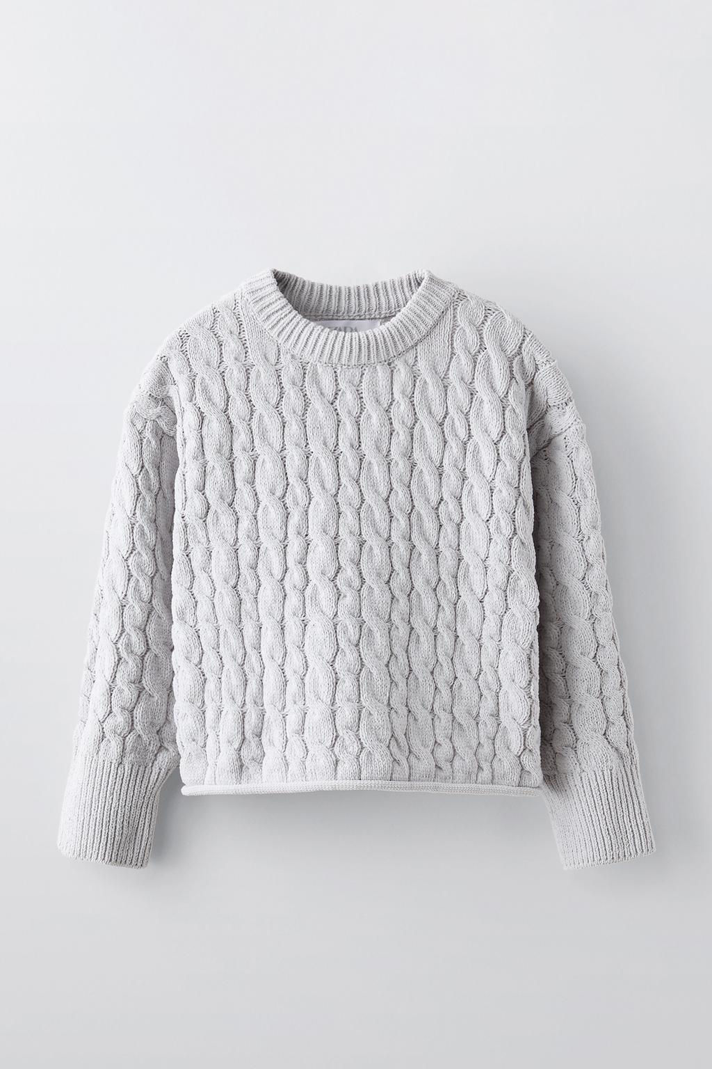 CABLE-KNIT CHENILLE SWEATER - Zara фото 2
