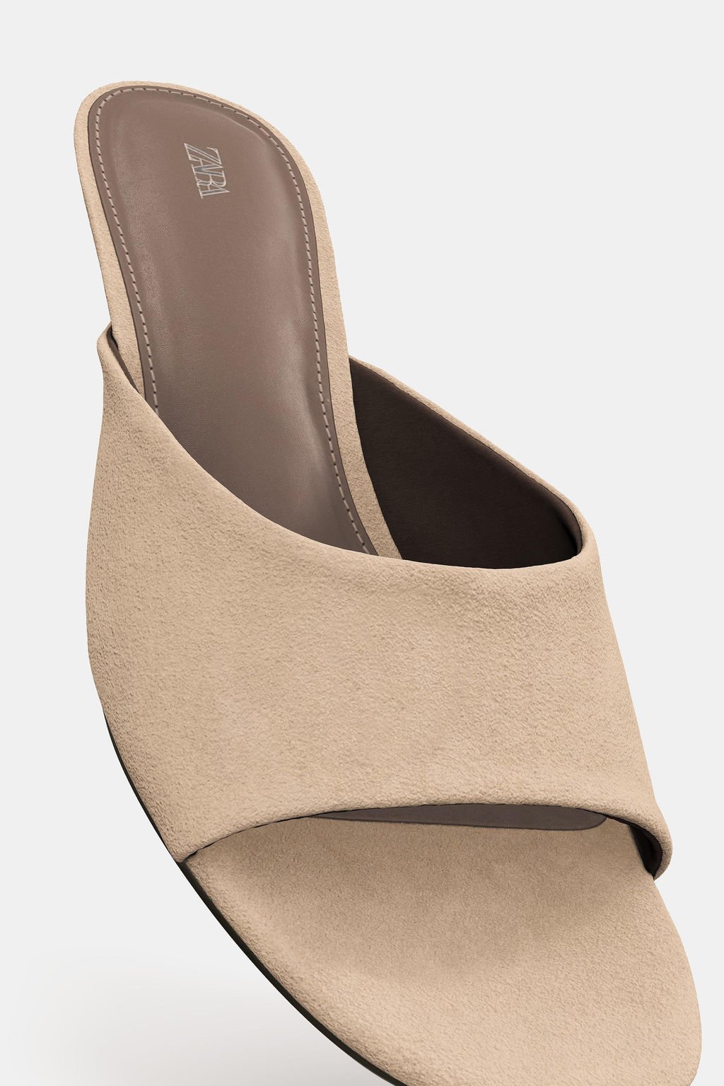 SUEDE KITTEN HEEL SANDALS - Zara фото 12