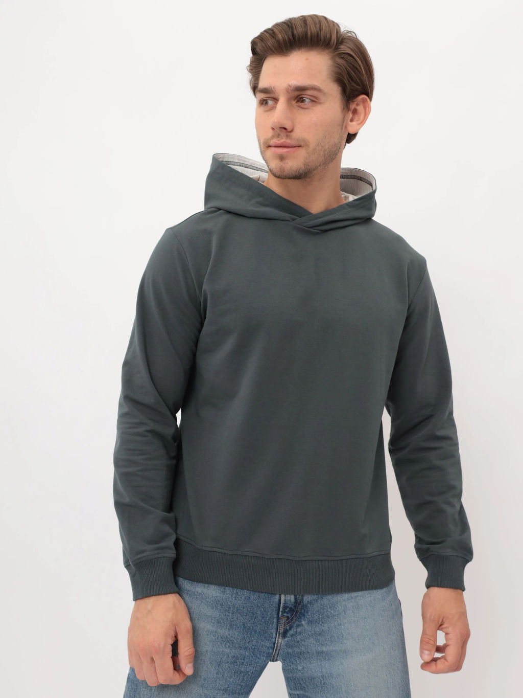 Худи мужское GREG G172-OZ02-2020 (т.изумруд)