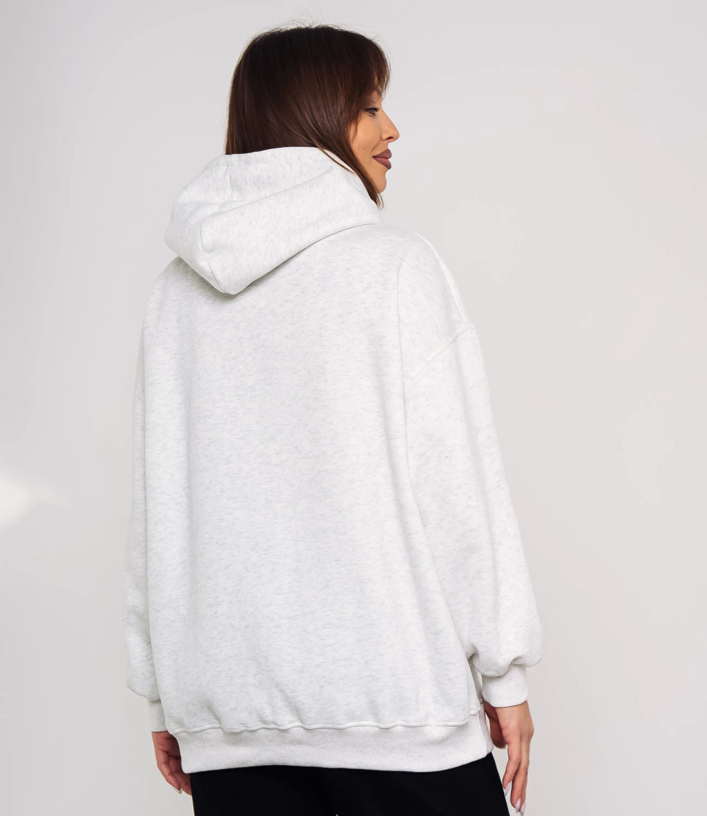 Худи #КТ3628 (1), светло-серый меланж - Dommod фото 3