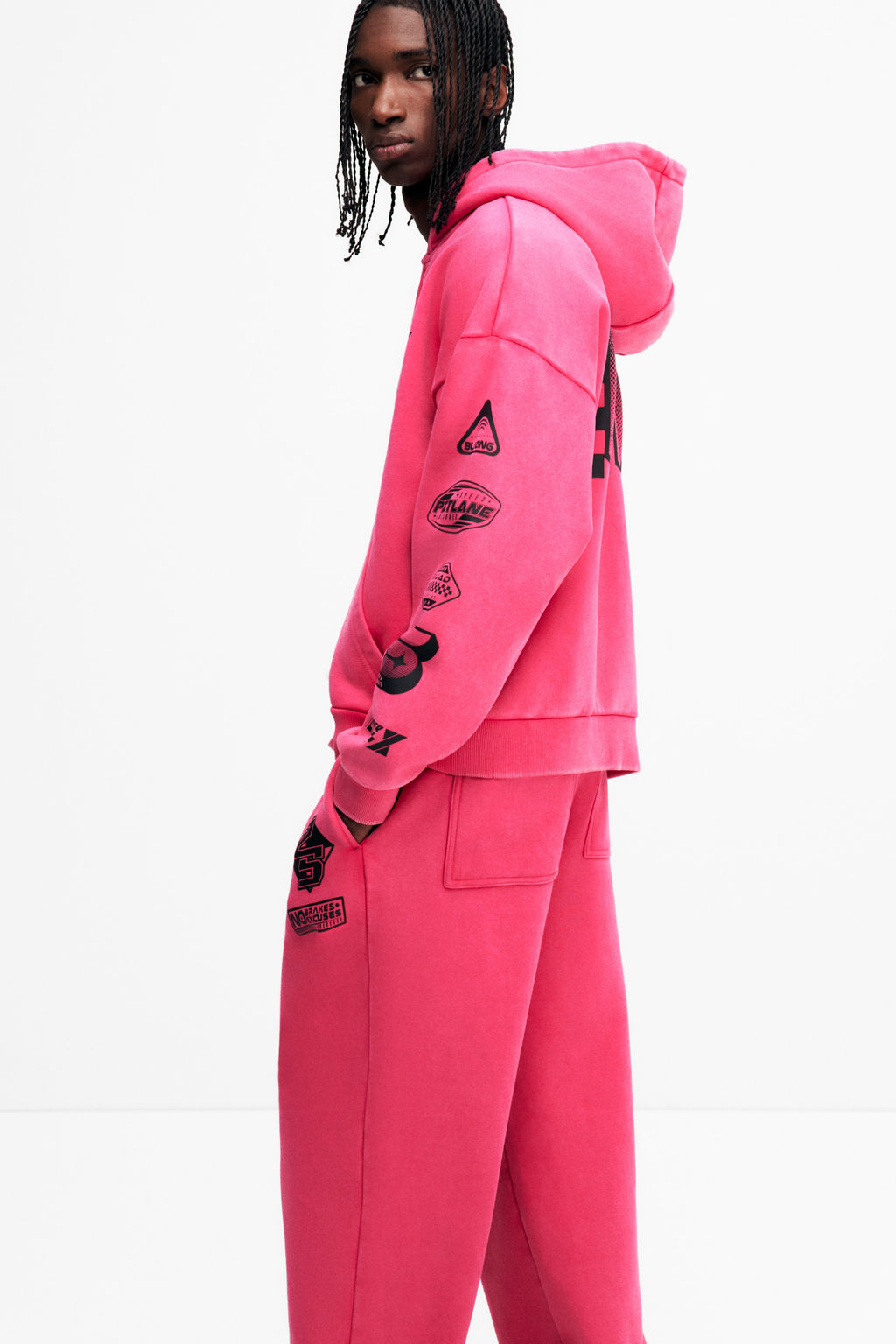 Pantal?n de ch?ndal con estampado Relaxed Fit - H&m фото 5