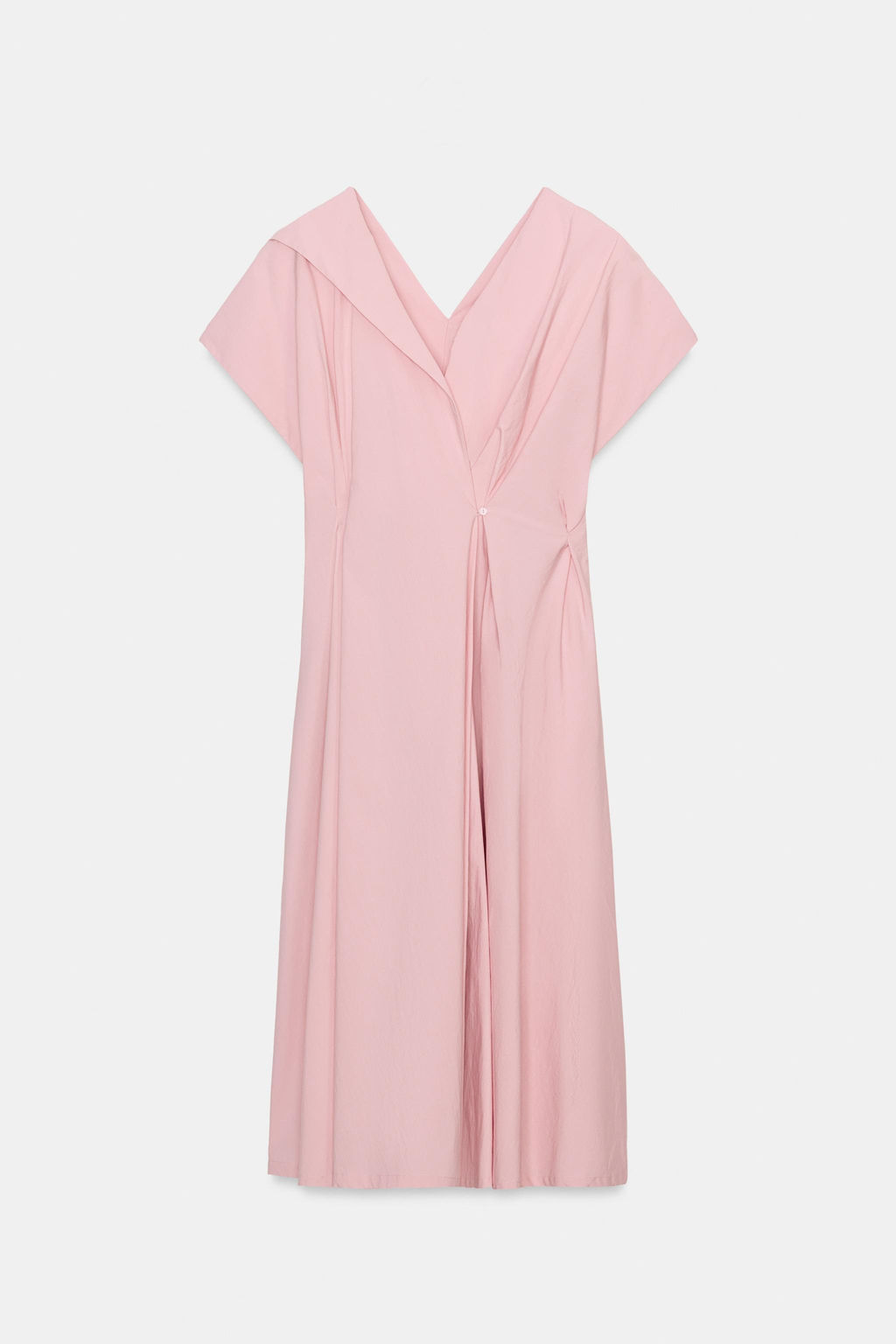 ZW COLLECTION POPLIN DRESS WITH PLEATS - Zara фото 8