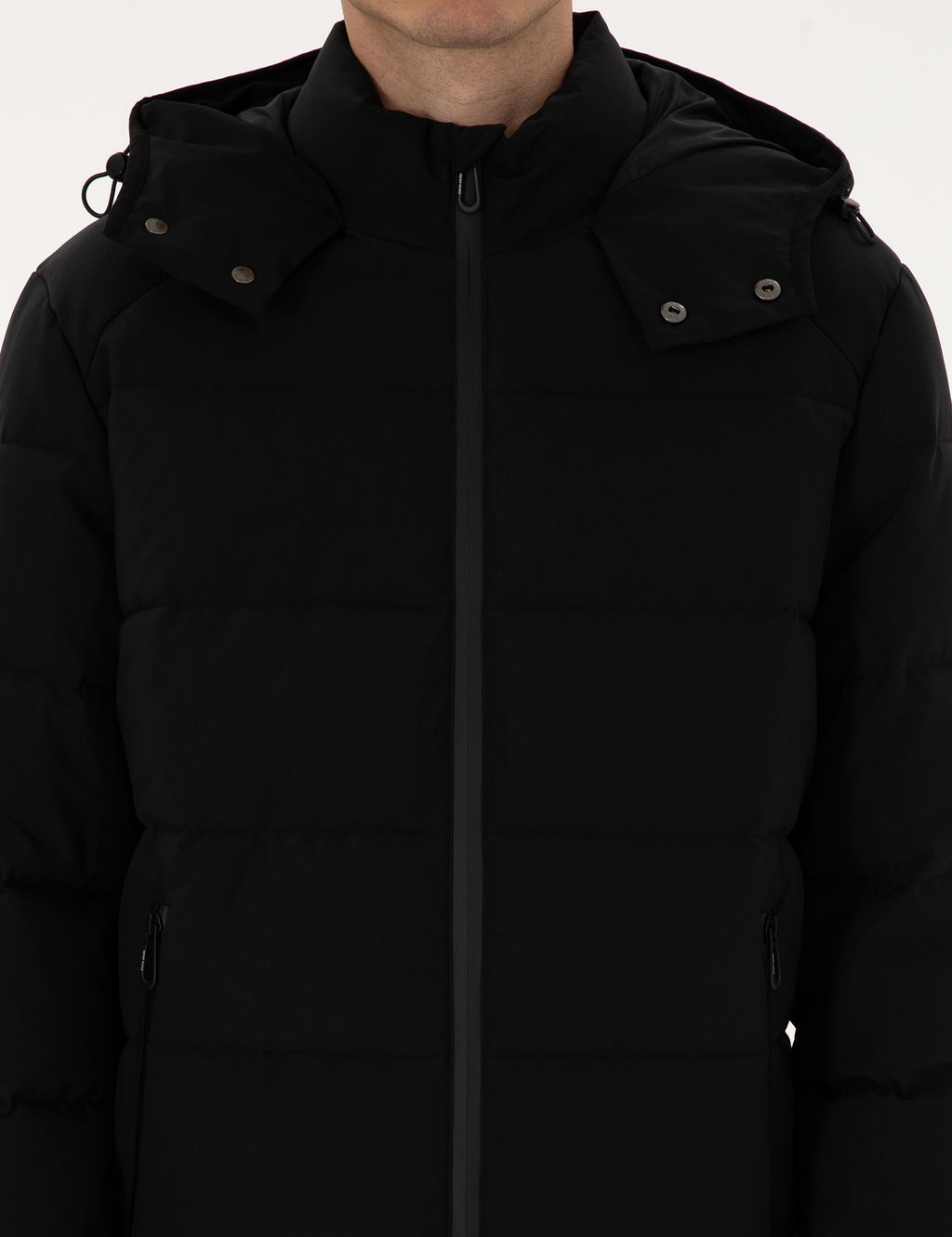 Siyah Kap__onlu _i_me Mont - Pierre cardin фото 14