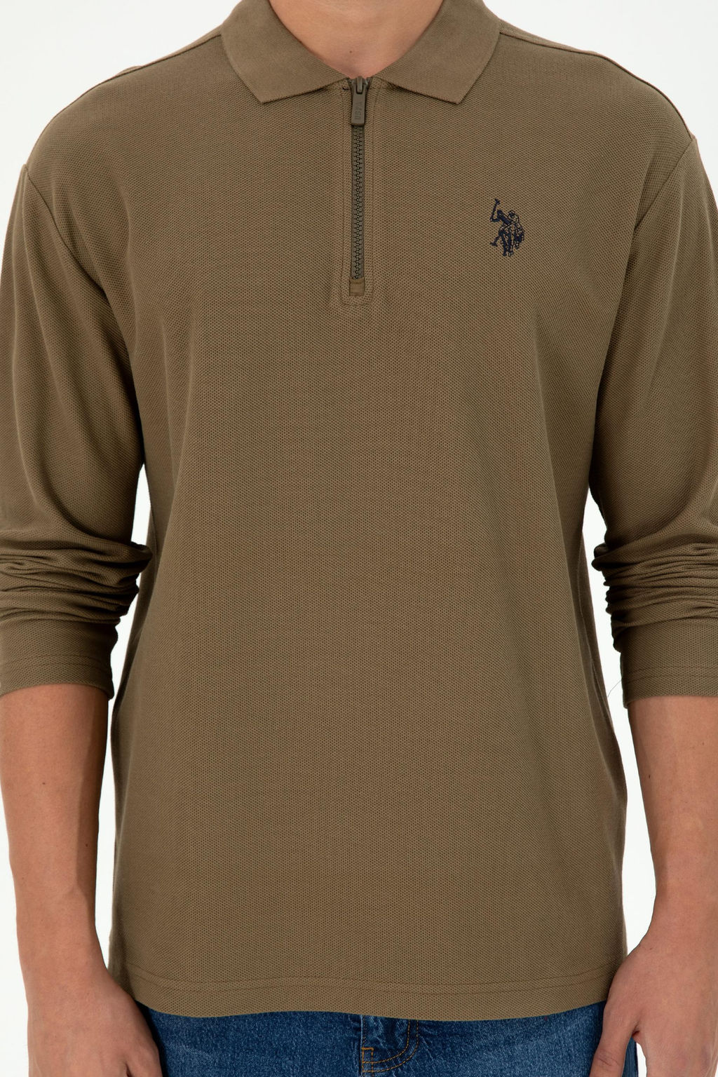 Мужской свитшот цвета хаки Неожиданная скидка в корзине - U.s. polo assn фото 6