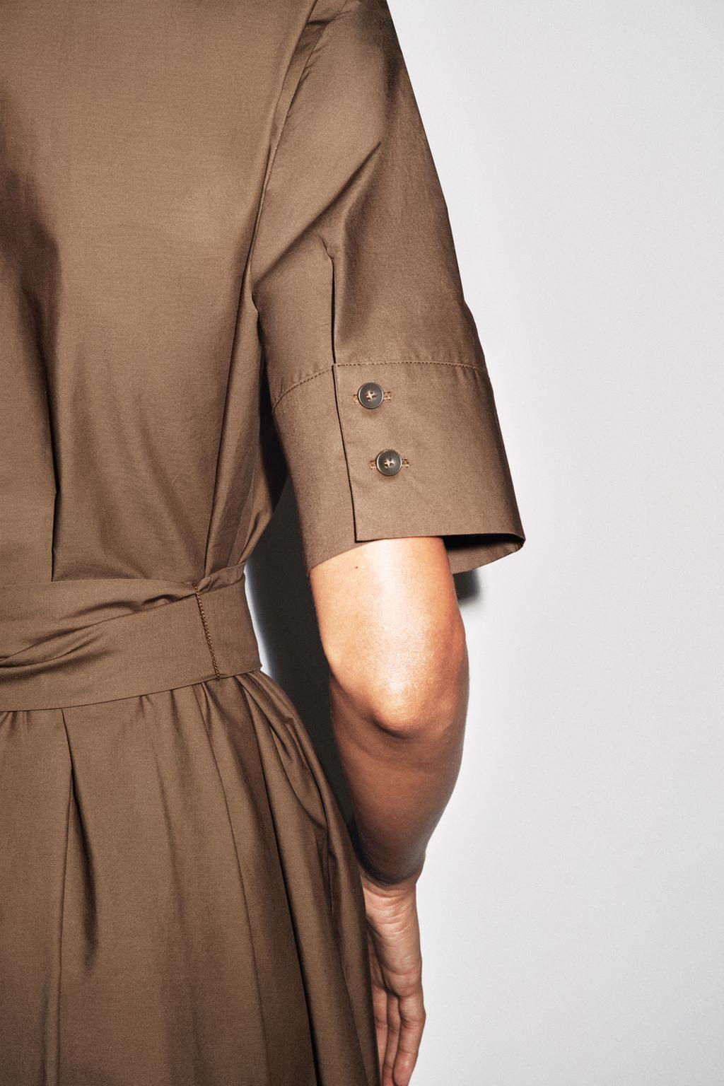 ZW COLLECTION POPLIN DRESS - Zara фото 6
