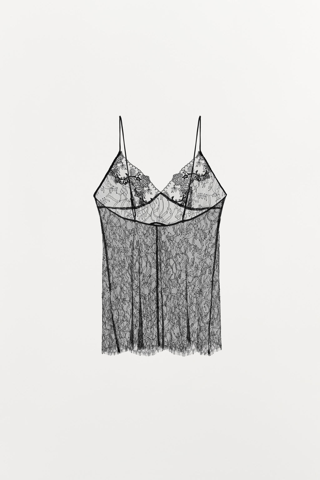 LACE STRAPPY TOP - Zara фото 6