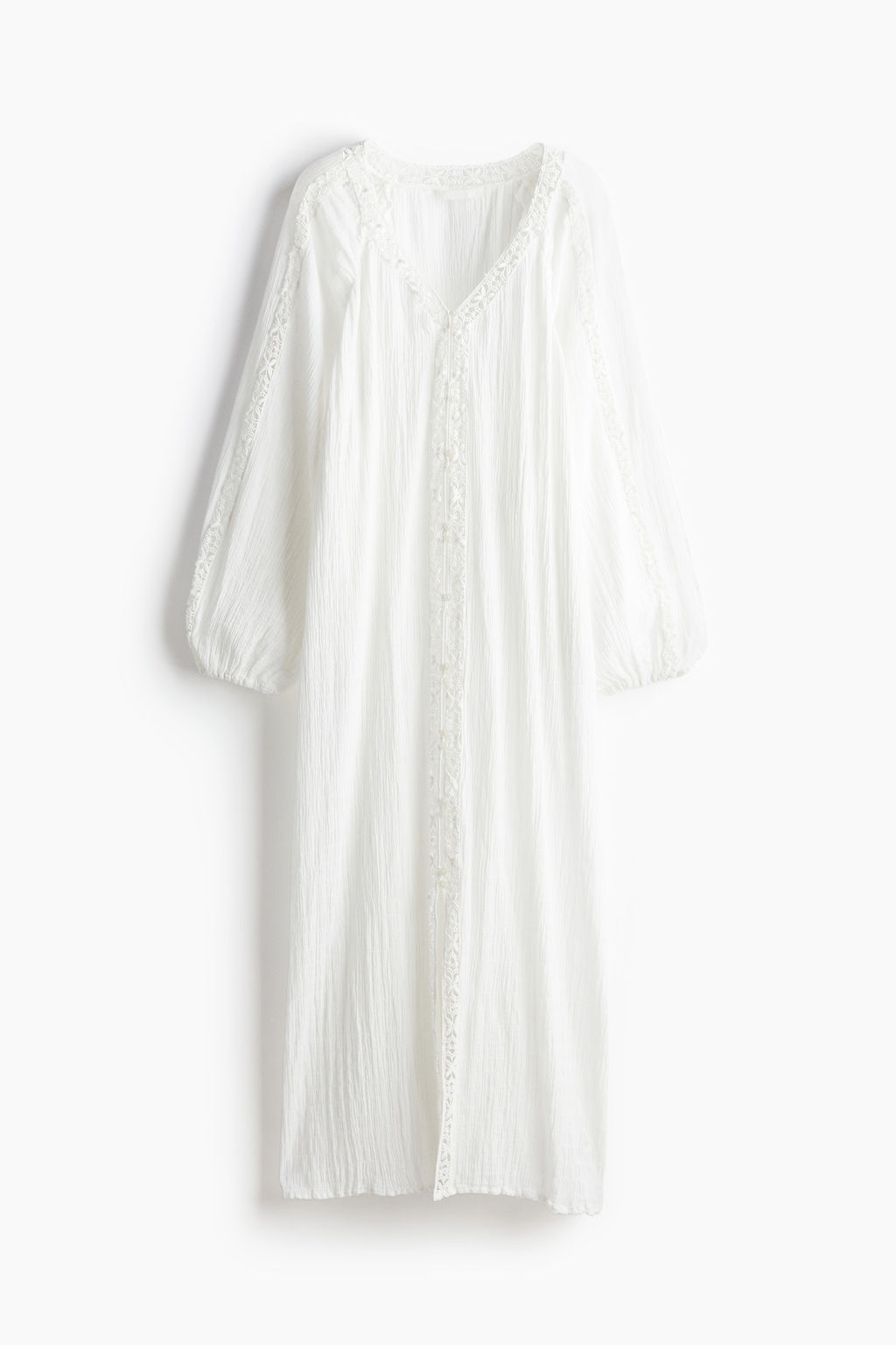 Vestido con inserciones de encaje - H&m фото 8
