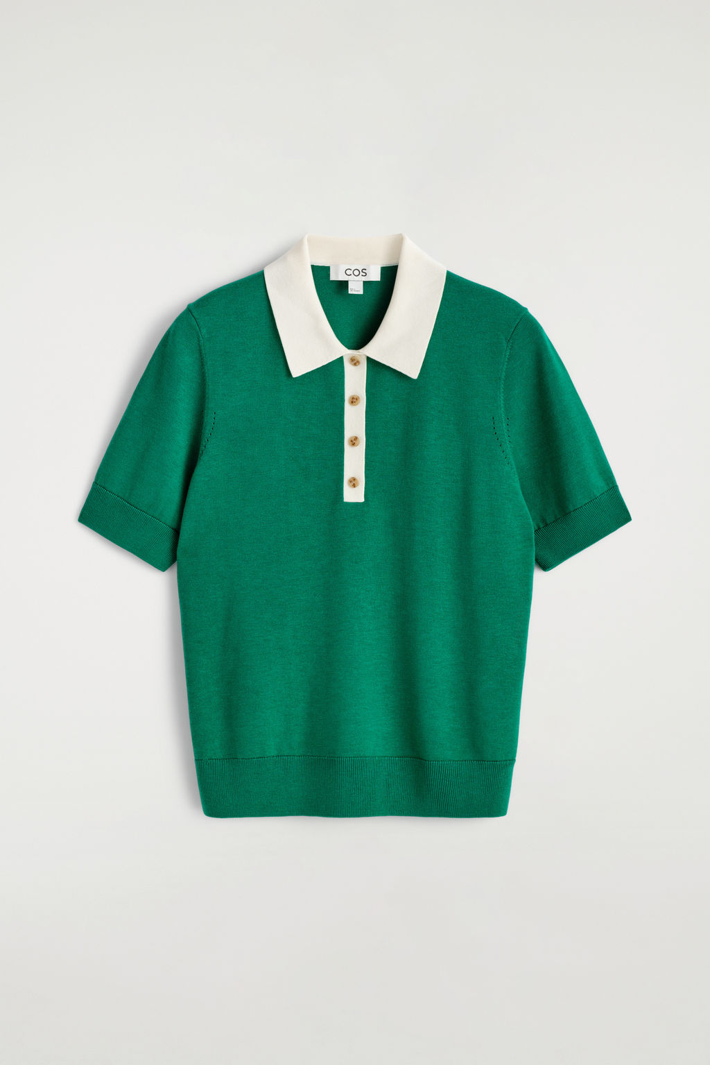 POLO DE MEZCLA DE LANA DE MANGA CORTA - H&m фото 2