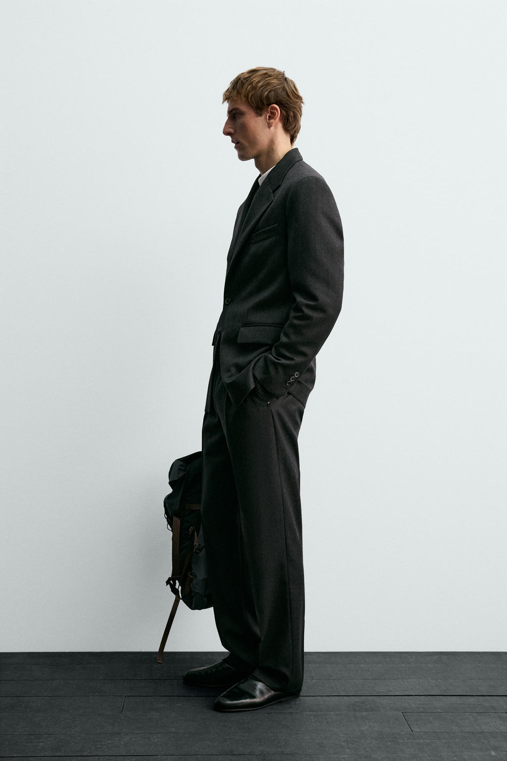 100% WOOL TWILL SUIT TROUSERS AARON LEVINE X ZARA фото 4