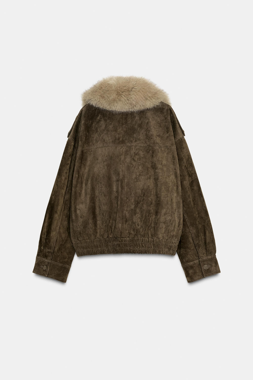 100% SHEEPSKIN SUEDE LEATHER JACKET - Zara фото 7